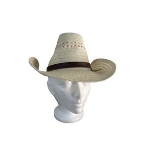 M brand hat, Wire reinforced brim.